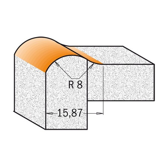 Frez zaokrąglający do twardych materiałów Frez zaokrąglający do twardych materiałów