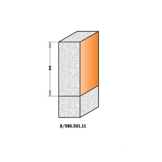 Frez prosty do twardych materiałów z łożyskiem typu Delrin Frez prosty do twardych materiałów z łożyskiem typu Delrin