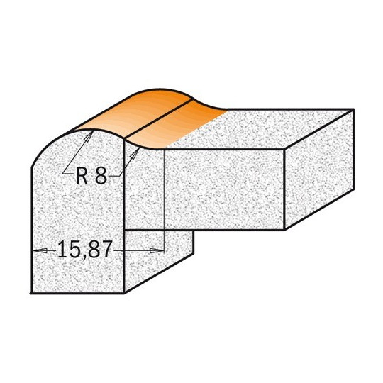 Frez zaokrąglający do twardych materiałów Frez zaokrąglający do twardych materiałów