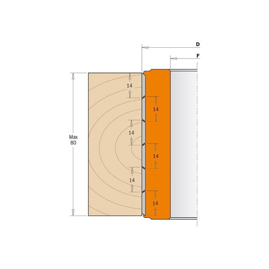 Głowica spiralna na płytki wymienne Głowica spiralna na płytki wymienne
