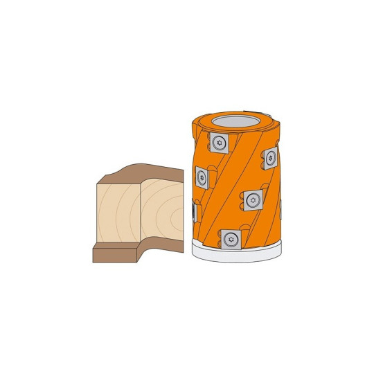 Głowica spiralna na płytki wymienne Głowica spiralna na płytki wymienne