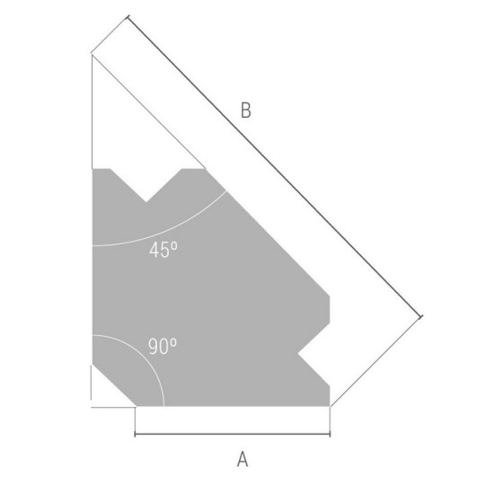 Kątownik magnetyczny 45-90 stopni mod.Q2 PIHER P29004 Kątownik magnetyczny 45-90 stopni mod.Q2 PIHER P29004
