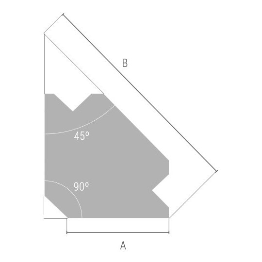 Kątownik magnetyczny 45-90 stopni mod.Q1 Kątownik magnetyczny 45-90 stopni mod.Q1