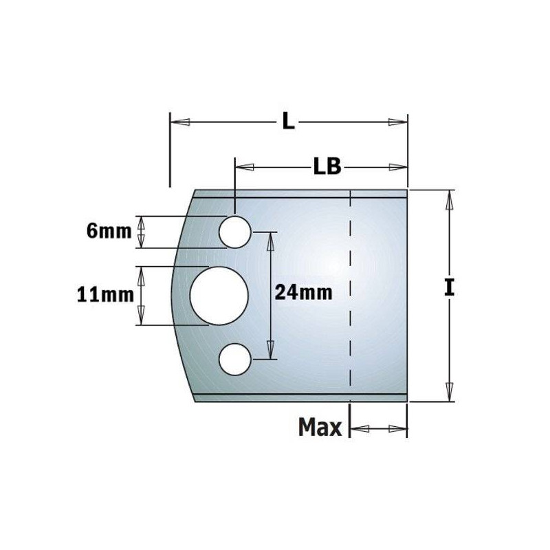 690.599 Para noży HSS 50x34x46 HSS Max profil 20mm CMT 690.599H