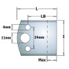 690.599H 690.599 Para noży HSS 50x34x46 HSS Max profil 20mm CMT