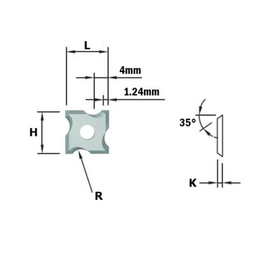 790.010.04 Płytki wymienne R-1 do 661.030.41 CMT