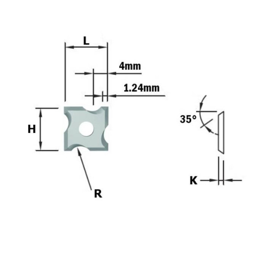 790.020.04 Płytki wymienne R-2 do 661.030.41 CMT