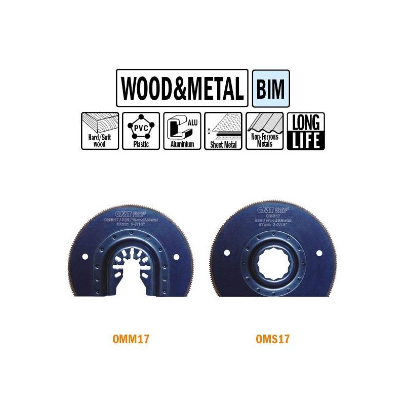 OMS17 Brzeszczot oscylacyjny W-87 TPI-20 1 szt. uchwyt pod Fein i Festool CMT OMS17-X1