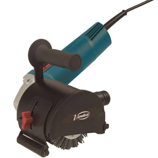 ST62 Satyniarka 1400W 4000 RPM Zestaw : szczotka nylonowa 120x100x19 mm + szczotka druciana 120x100x19 mm + walizka VIRUTEX