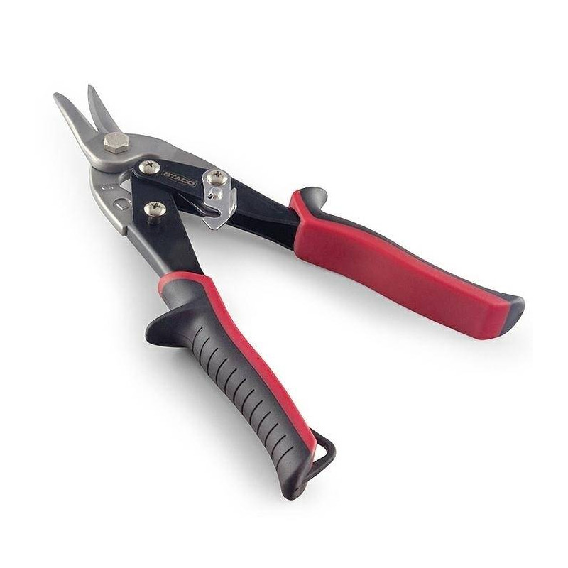 Nożyce do cięcia blachy lewe czerwone max gr. 1,5mm STACO NORDIC 22102.STACO