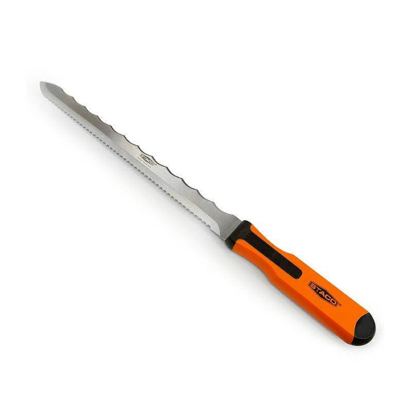 Noż prosty z podwójnym ostrzem piłkowym stal nierdzewna 280mm STACO NORDIC 46044.STACO