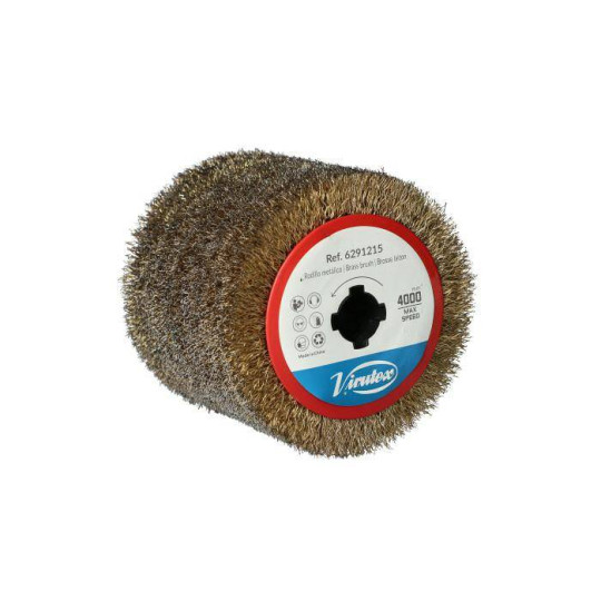 ST62 Satyniarka 1400W 4000 RPM Zestaw : szczotka nylonowa 120x100x19 mm + szczotka druciana 120x100x19 mm + walizka VIRUTEX