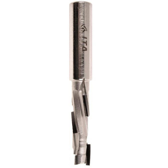 DTA.10.035.12.0SR Frez diamentowy Z1+1 D-10 I- 35 L- 84 S-12x40 RH4PCD+1HM H2,5 3 spirale korpus STAL ITA TOOLS