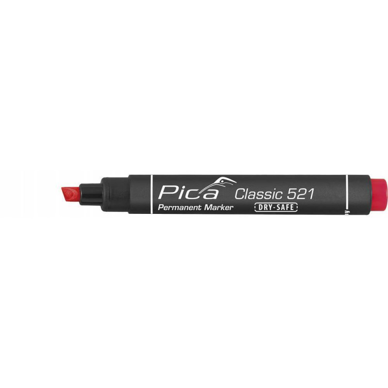 Marker permanentny ścięty czerwony PICA 521/40 Marker permanentny ścięty czerwony PICA 521/40