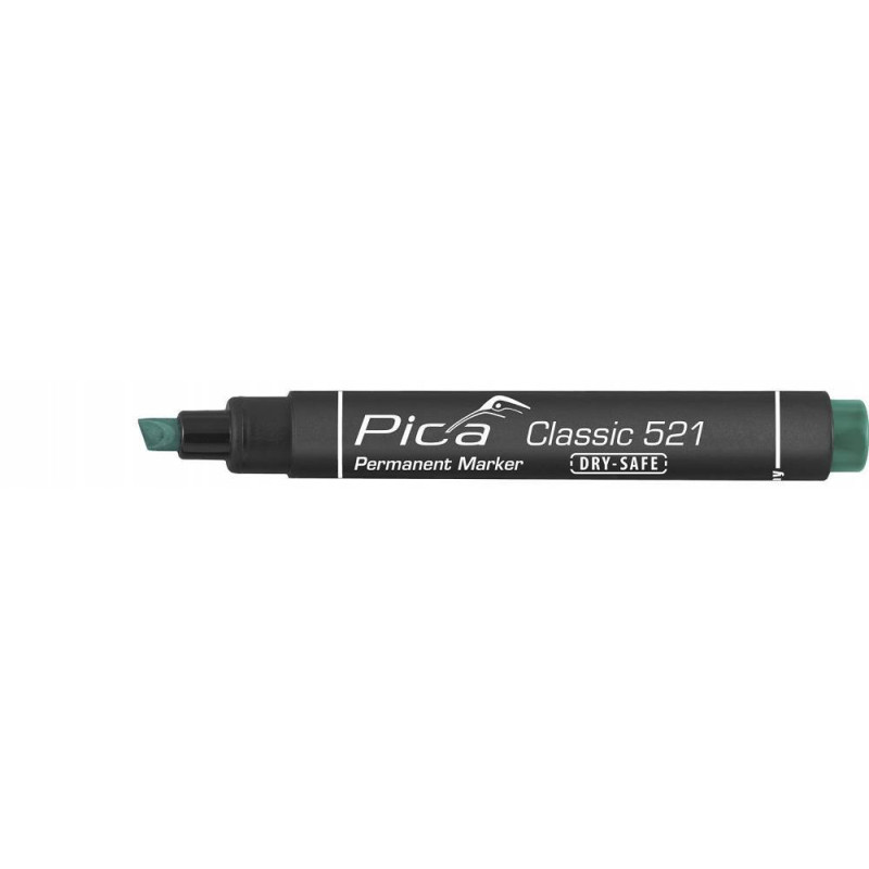 Marker permanentny ścięty zielony PICA 521/36 Marker permanentny ścięty zielony PICA 521/36
