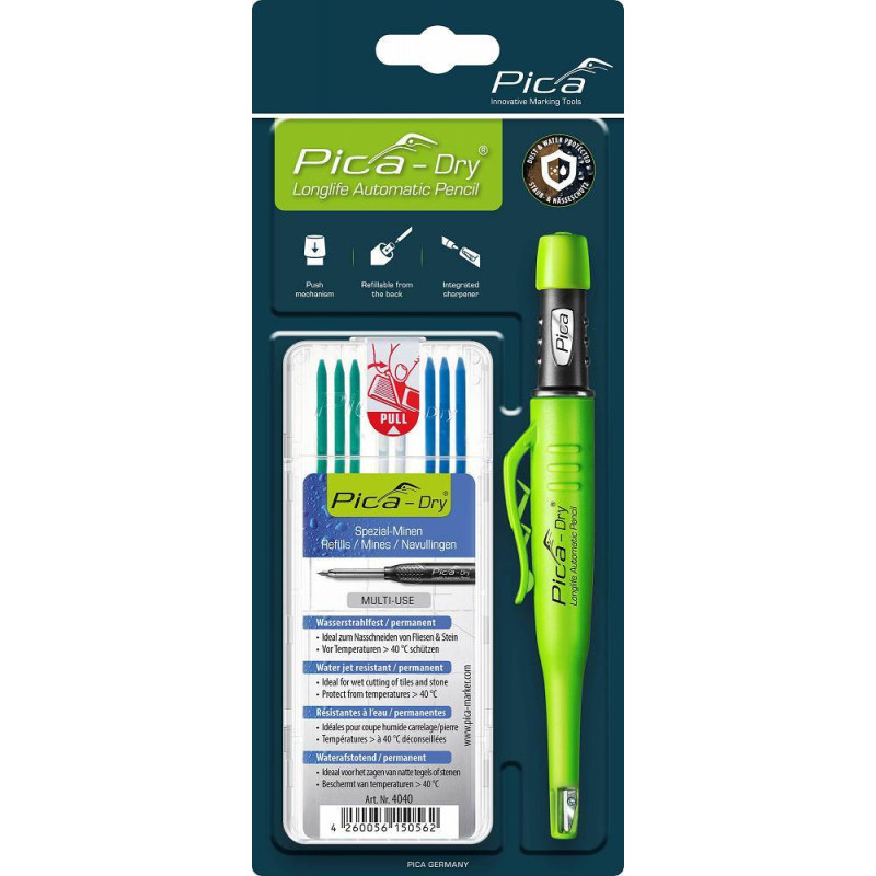 Ołówek Znacznik Grafit 3030 Pica Dry + wkłady 4040 PICA MARKER 30404