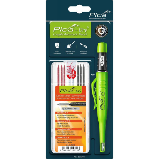 Ołówek Znacznik Grafit 3030 Pica Dry + wkłady 4070 PICA MARKER 30407