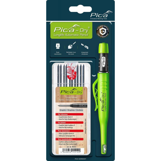 Ołówek Znacznik Grafit 3030 Pica Dry + wkłady 4050 PICA MARKER 30405