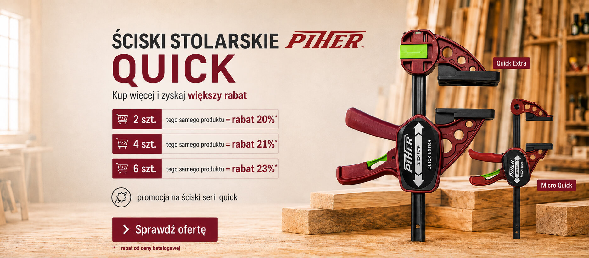 PIHER Quick - pomocja
