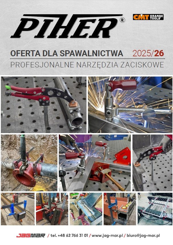 Profesjonalne narzędzia dla spawalnictwa PIHER 2025/26